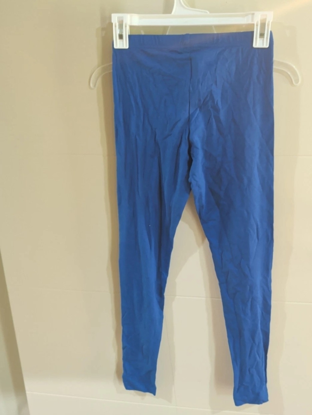 Old Navy XS Extra Small Blue Leggings 96% Cotton 4% Spanx NWOT